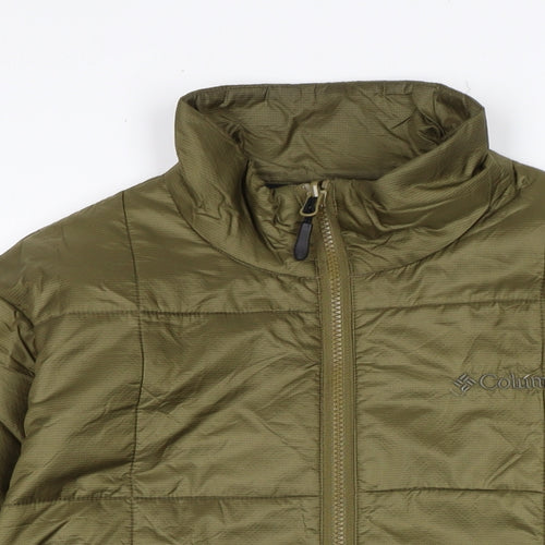 Columbia Mens Green Jacket Size S Zip