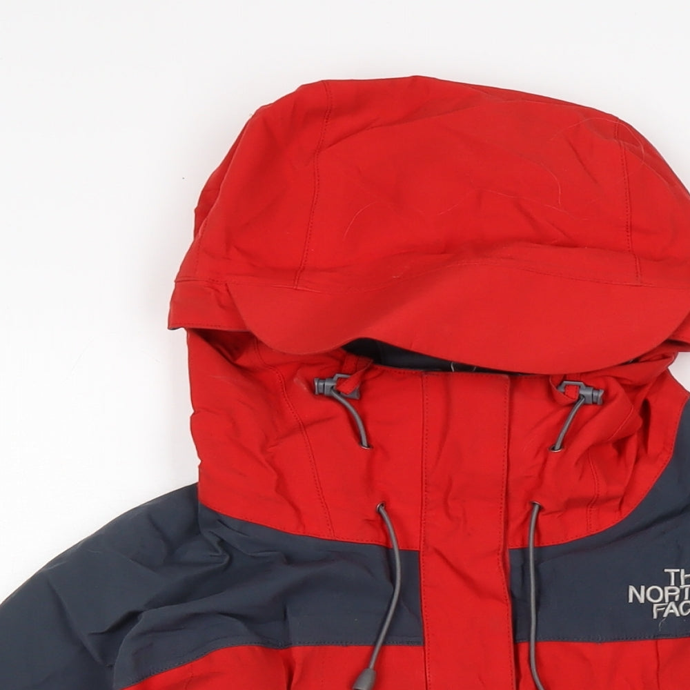 The North Face Womens Red Anorak Jacket Size S Zip