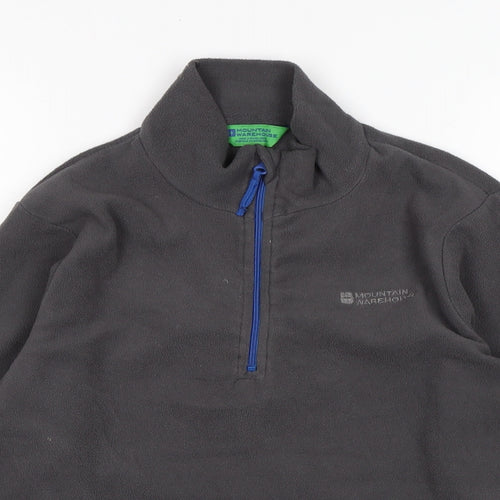 Mountain Warehouse Boys Grey Polyester Pullover Sweatshirt Size 11-12 Years