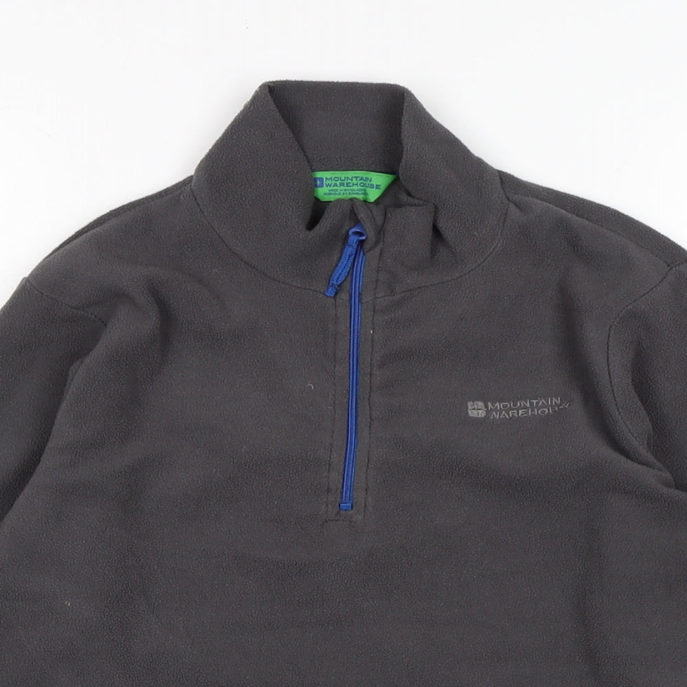 Mountain Warehouse Boys Grey Polyester Pullover Sweatshirt Size 11-12 Years