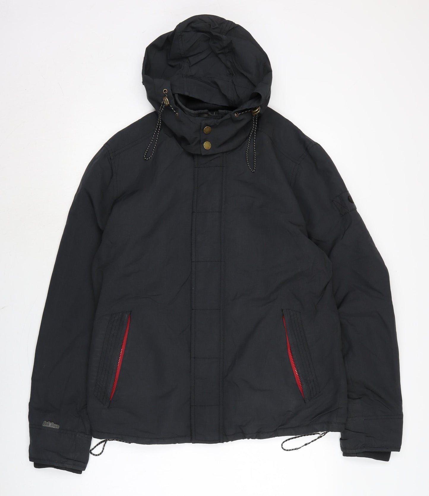 Fat Face Mens Black Anorak Jacket Size S Zip