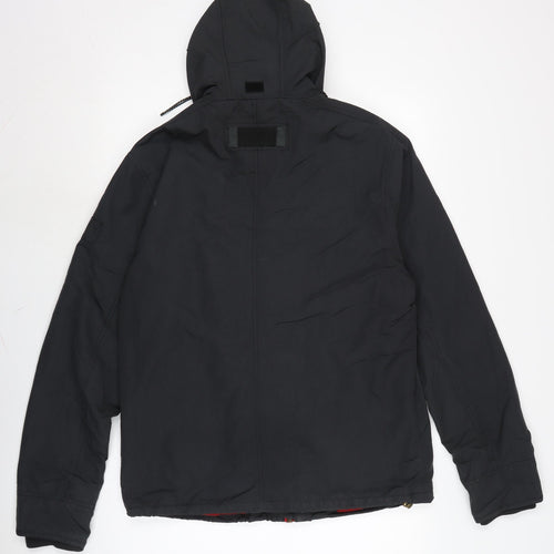 Fat Face Mens Black Anorak Jacket Size S Zip
