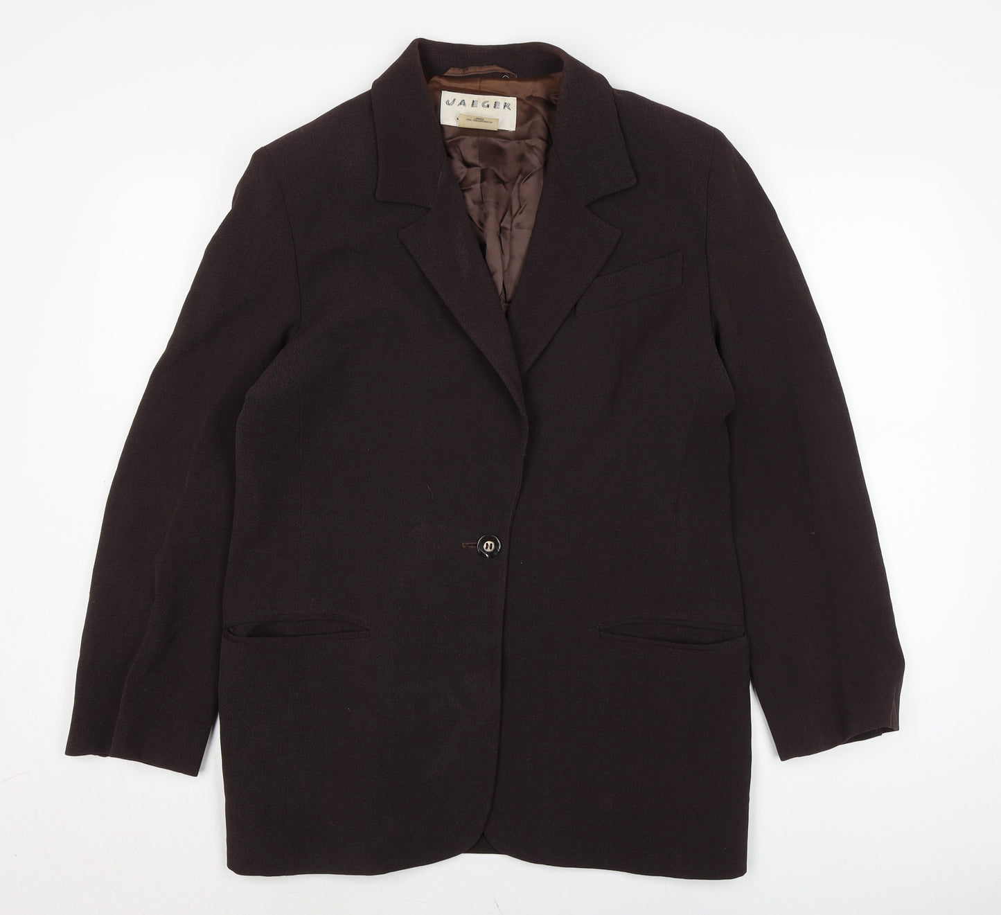 Jaeger Womens Red Jacket Size L Button