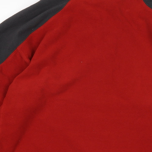 The North Face Mens Red Polyester Pullover Sweatshirt Size M