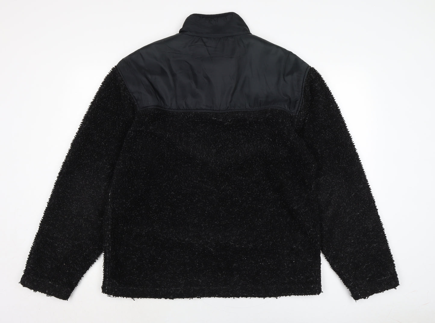 sports performane Mens Blue Polyester Henley Sweatshirt Size S