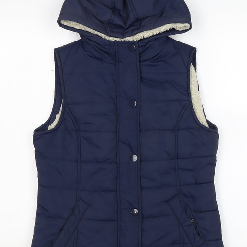sports performane Womens Blue Gilet Waistcoat Size 10 Zip