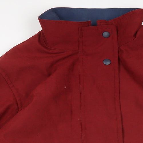 BHS Womens Red Overcoat Coat Size 20 Zip