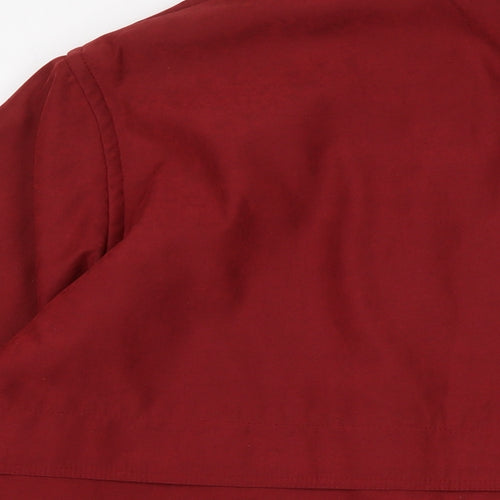 BHS Womens Red Overcoat Coat Size 20 Zip