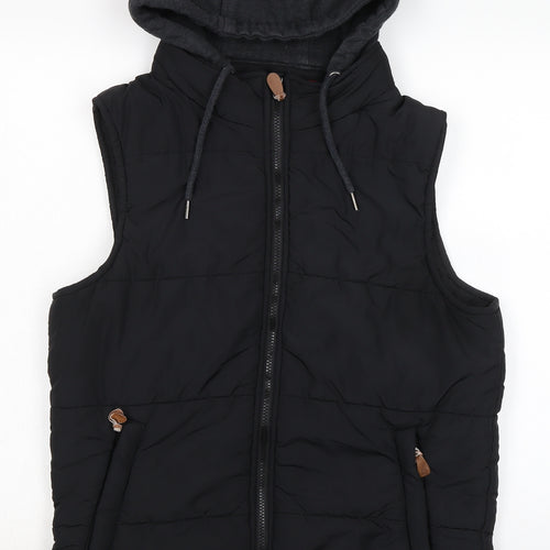 Connor Mens Black Gilet Waistcoat Size M Zip