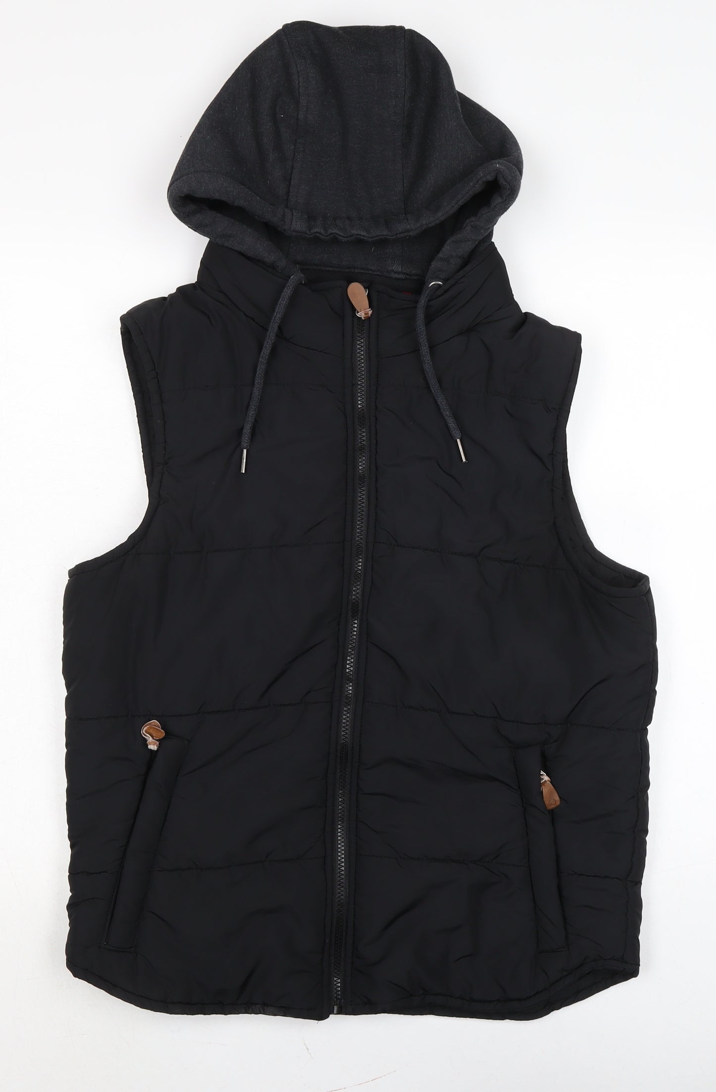 Connor Mens Black Gilet Waistcoat Size M Zip