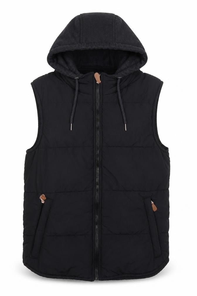 Connor Mens Black Gilet Waistcoat Size M Zip