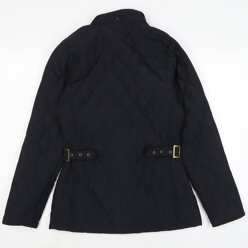 Tresspass Womens Black Quilted Jacket Size S Zip