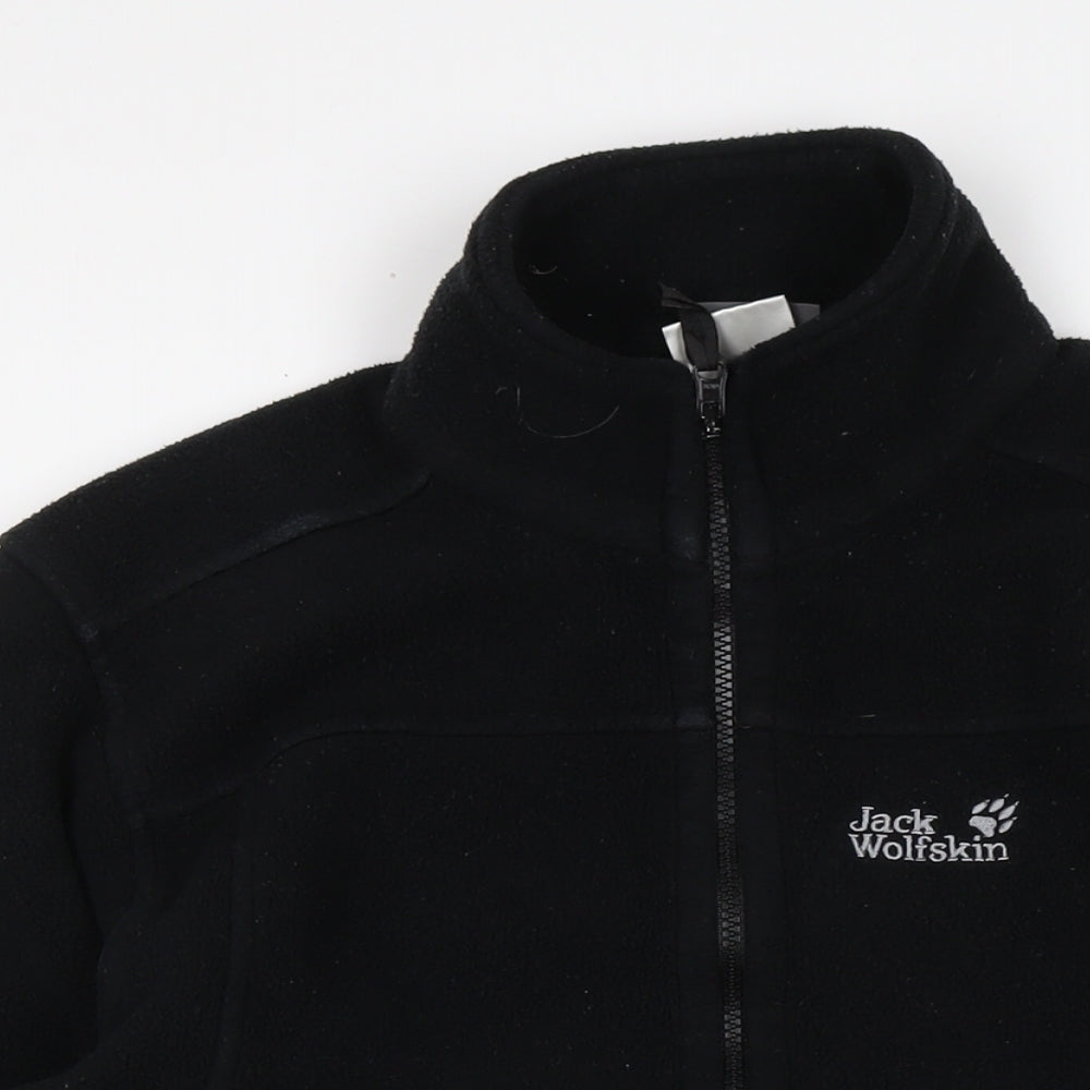 Jack Wolfskin Womens Black Jacket Size 12 Zip