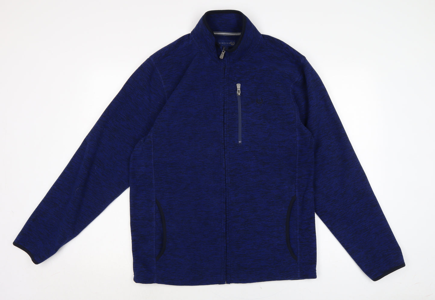 Lincoln Mens Blue Jacket Size S Zip