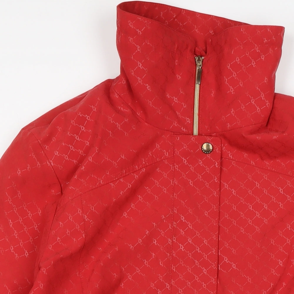 Concept Womens Red Overcoat Coat Size 20 Zip