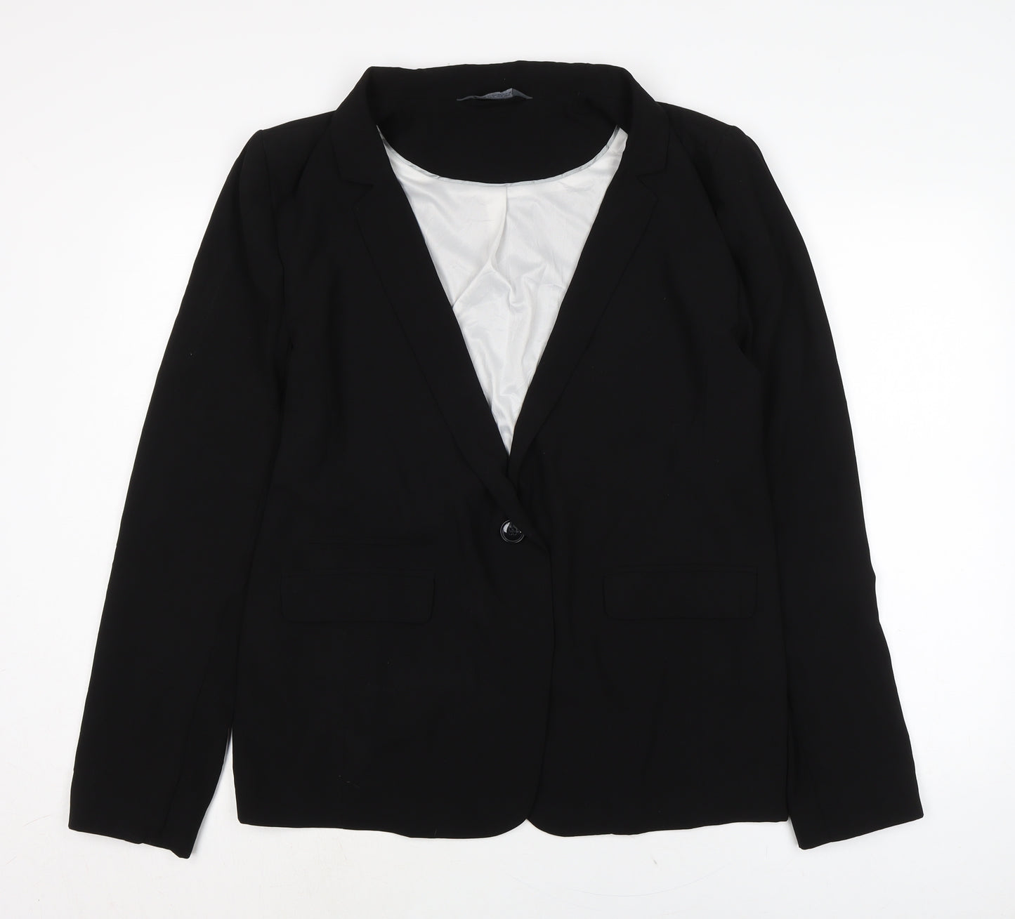 Dorothy Perkins Womens Black Jacket Size 12 Button