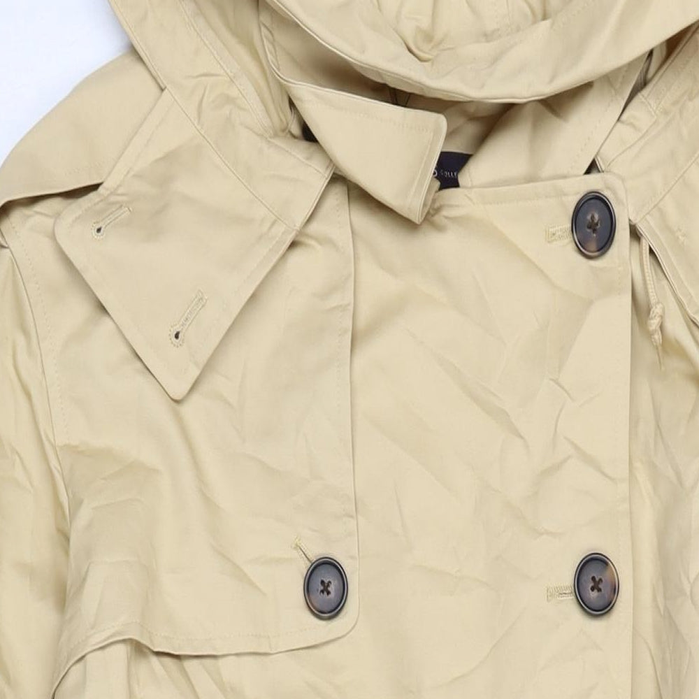 Marks and Spencer Womens Beige Trench Coat Coat Size 14 Button