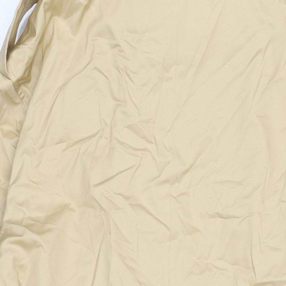 Marks and Spencer Womens Beige Trench Coat Coat Size 14 Button