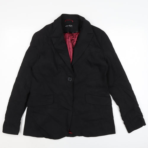 Select Womens Black Jacket Size 10 Button