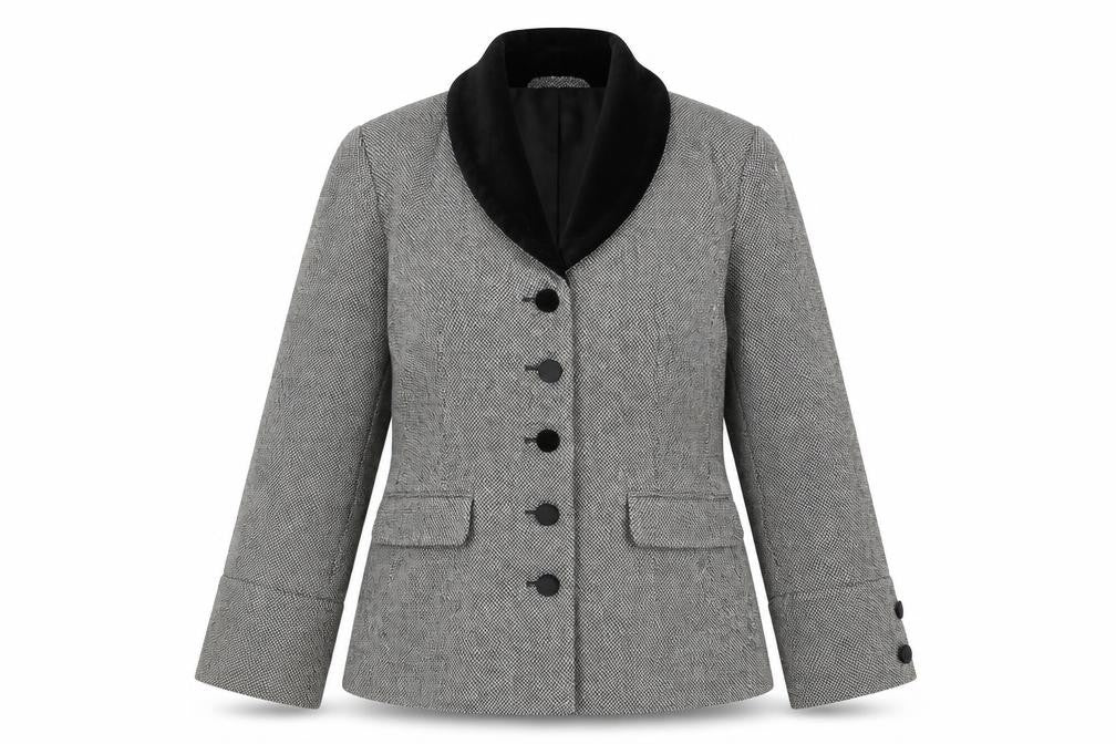 Front view of Together women’s black jacket, size UK 12, button
