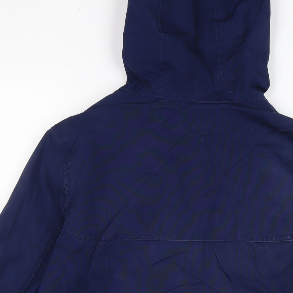 Joules Womens Blue Anorak Coat Size 8 Zip