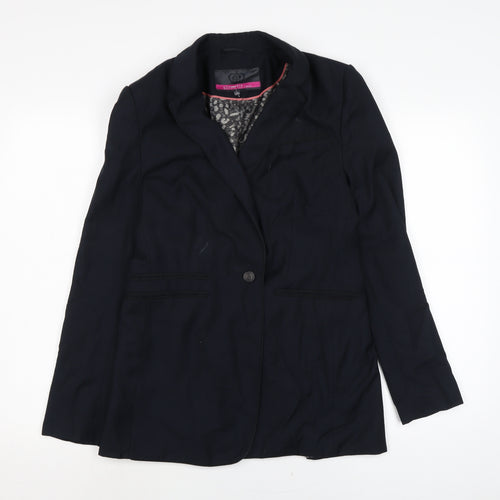 NEXT Womens Blue Jacket Size 12 Button