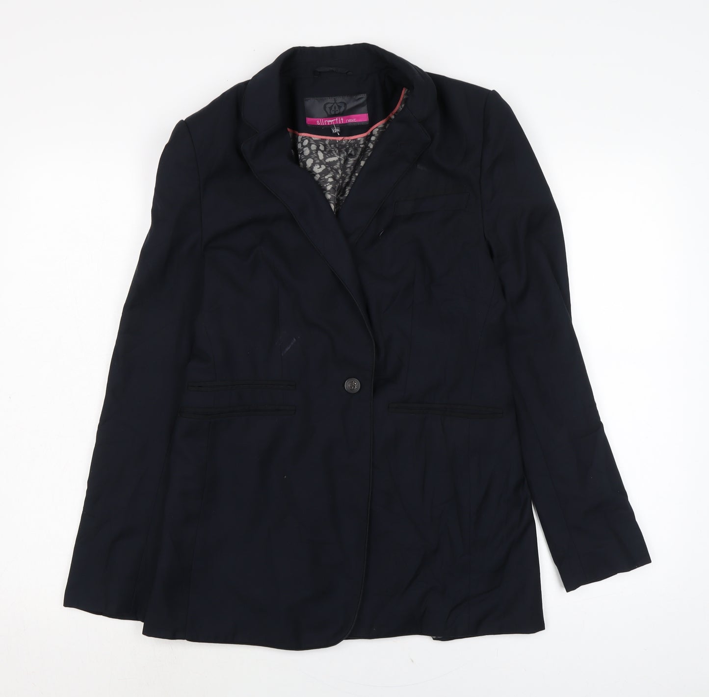 NEXT Womens Blue Jacket Size 12 Button