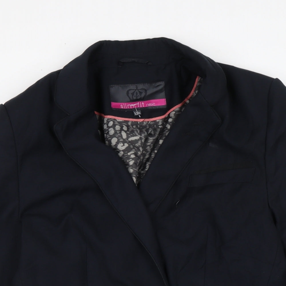 NEXT Womens Blue Jacket Size 12 Button
