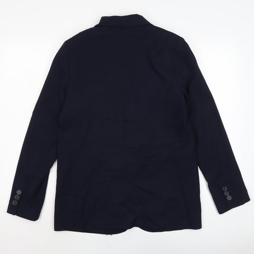 Marks and Spencer Womens Blue Jacket Size 10 Button