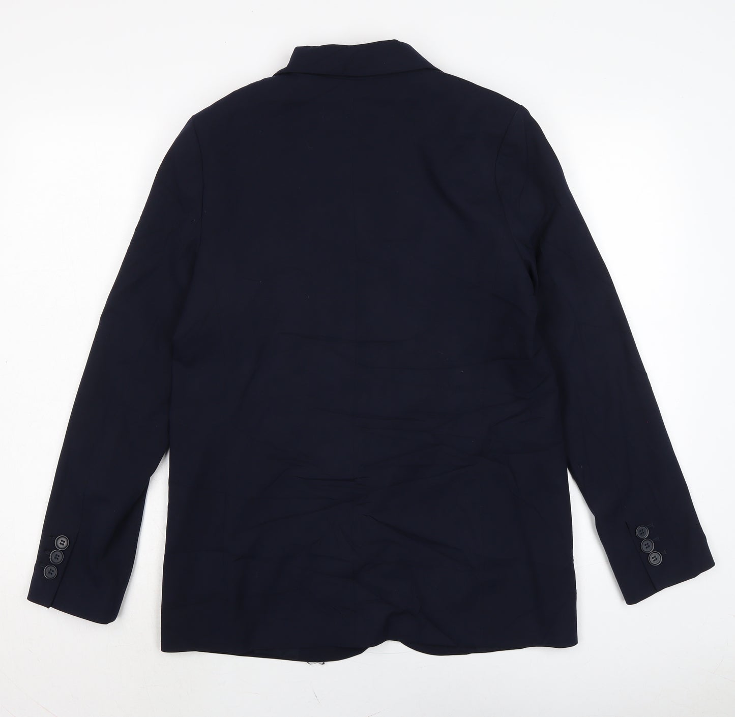 Marks and Spencer Womens Blue Jacket Size 10 Button