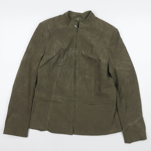 EWM Womens Green Jacket Size 10 Zip