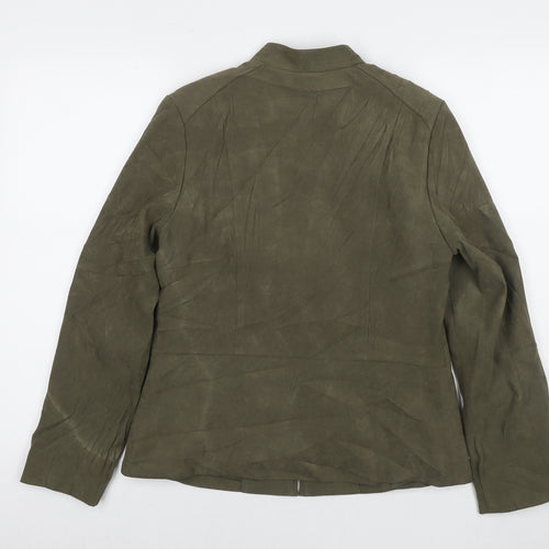 EWM Womens Green Jacket Size 10 Zip