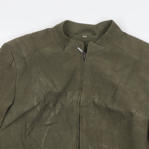 EWM Womens Green Jacket Size 10 Zip
