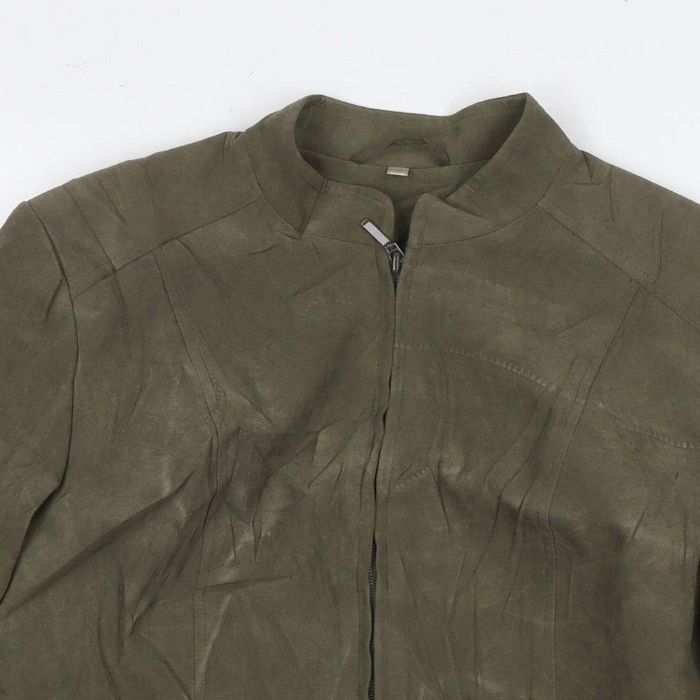 EWM Womens Green Jacket Size 10 Zip