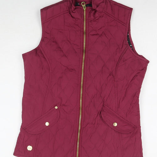 Regatta Womens Purple Quilted Waistcoat Size 10 Zip
