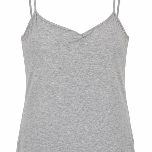 H&M Womens Grey Cotton Camisole Tank Size M V-Neck