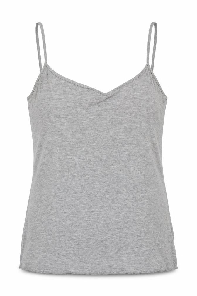 H&M Womens Grey Cotton Camisole Tank Size M V-Neck