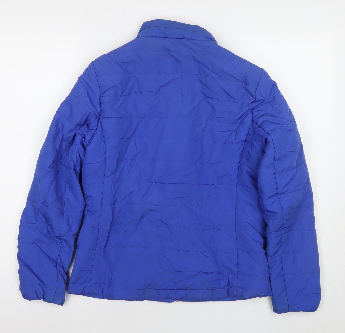 Marks and Spencer Womens Blue Puffer Jacket Jacket Size 10 Zip
