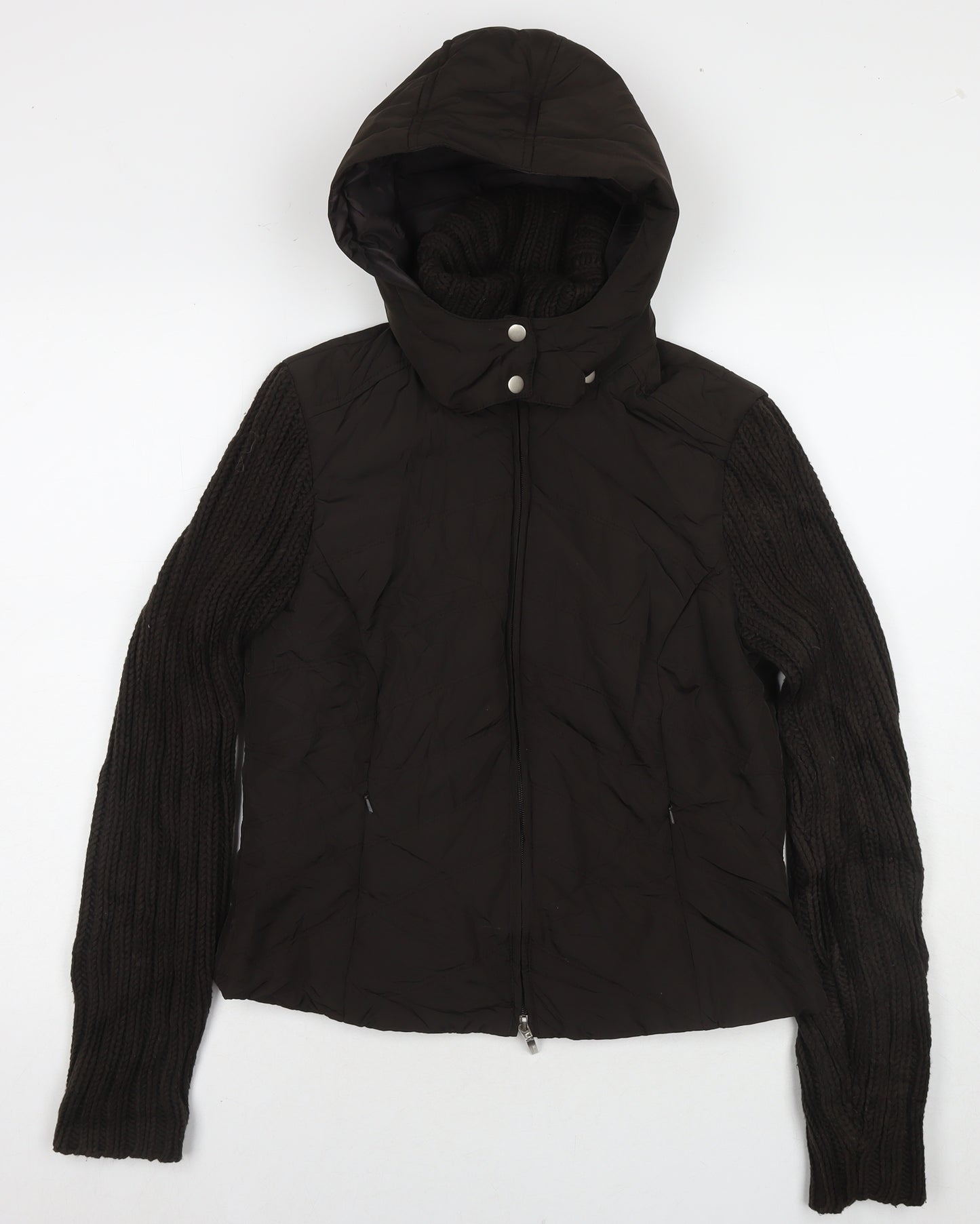 White Edition Womens Brown Jacket Size 10 Zip