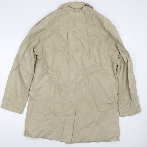 Gap Mens Beige Trench Coat Coat Size L Zip