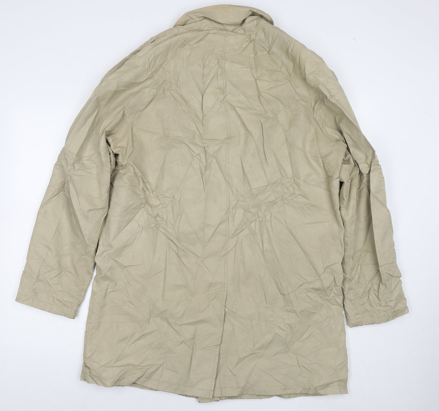 Gap Mens Beige Trench Coat Coat Size L Zip