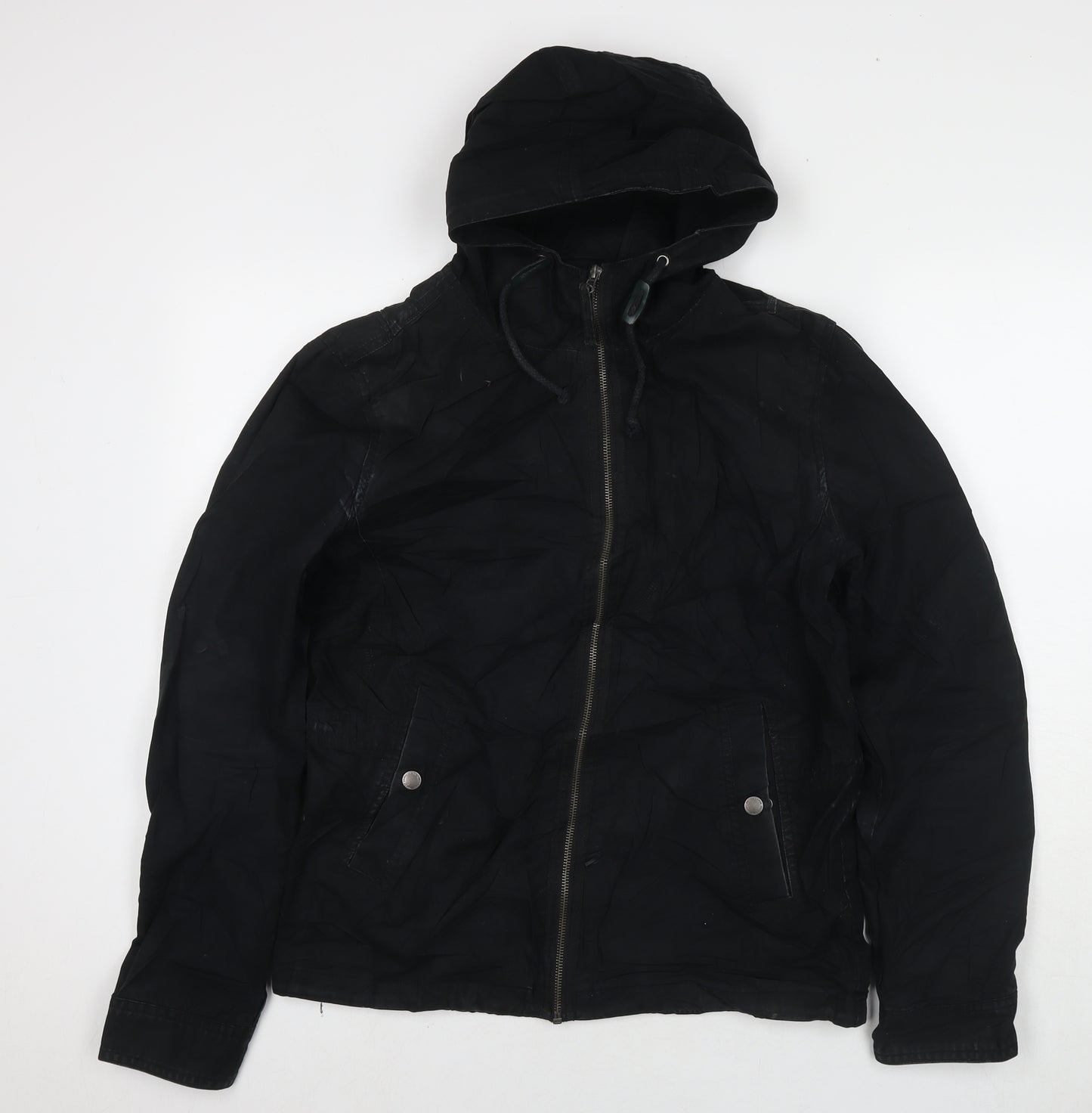 Burton Mens Black Parka Jacket Size S Zip