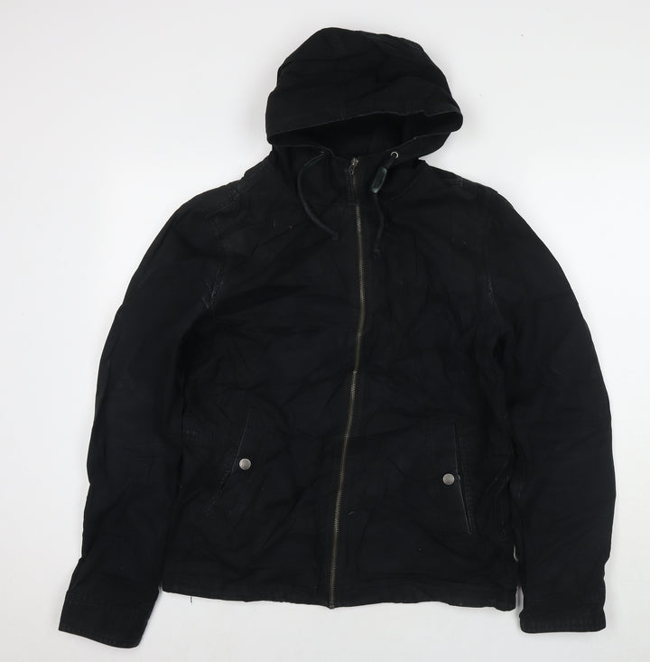 Burton Mens Black Parka Jacket Size S Zip