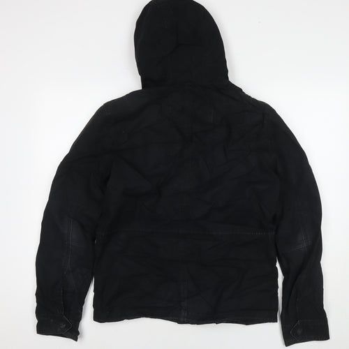 Burton Mens Black Parka Jacket Size S Zip