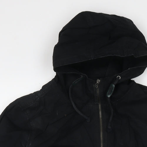 Burton Mens Black Parka Jacket Size S Zip