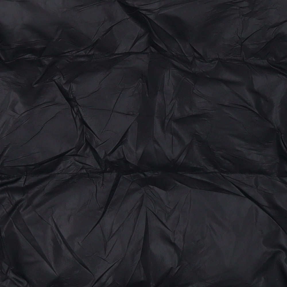 Boohoo Mens Black Puffer Jacket Jacket Size XS Zip