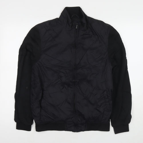 Zara Mens Black Jacket Size S Zip