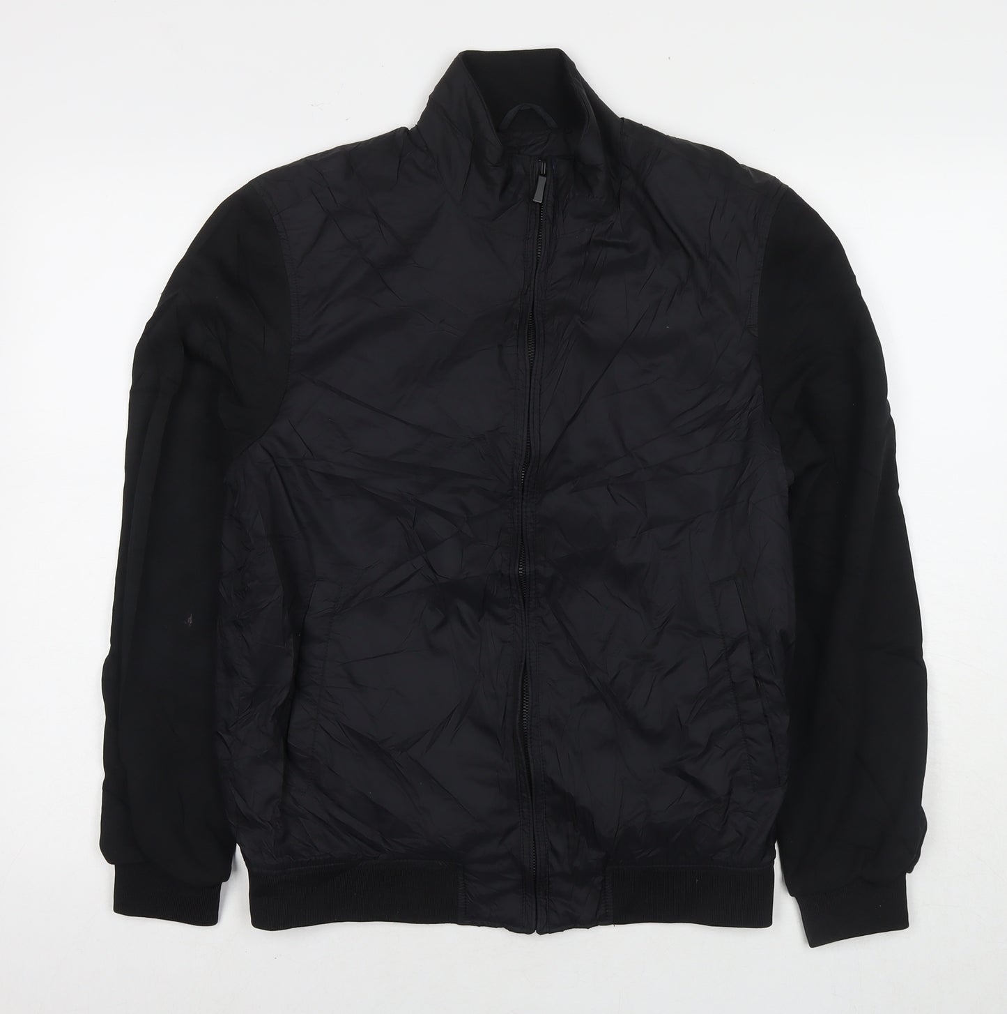 Zara Mens Black Jacket Size S Zip