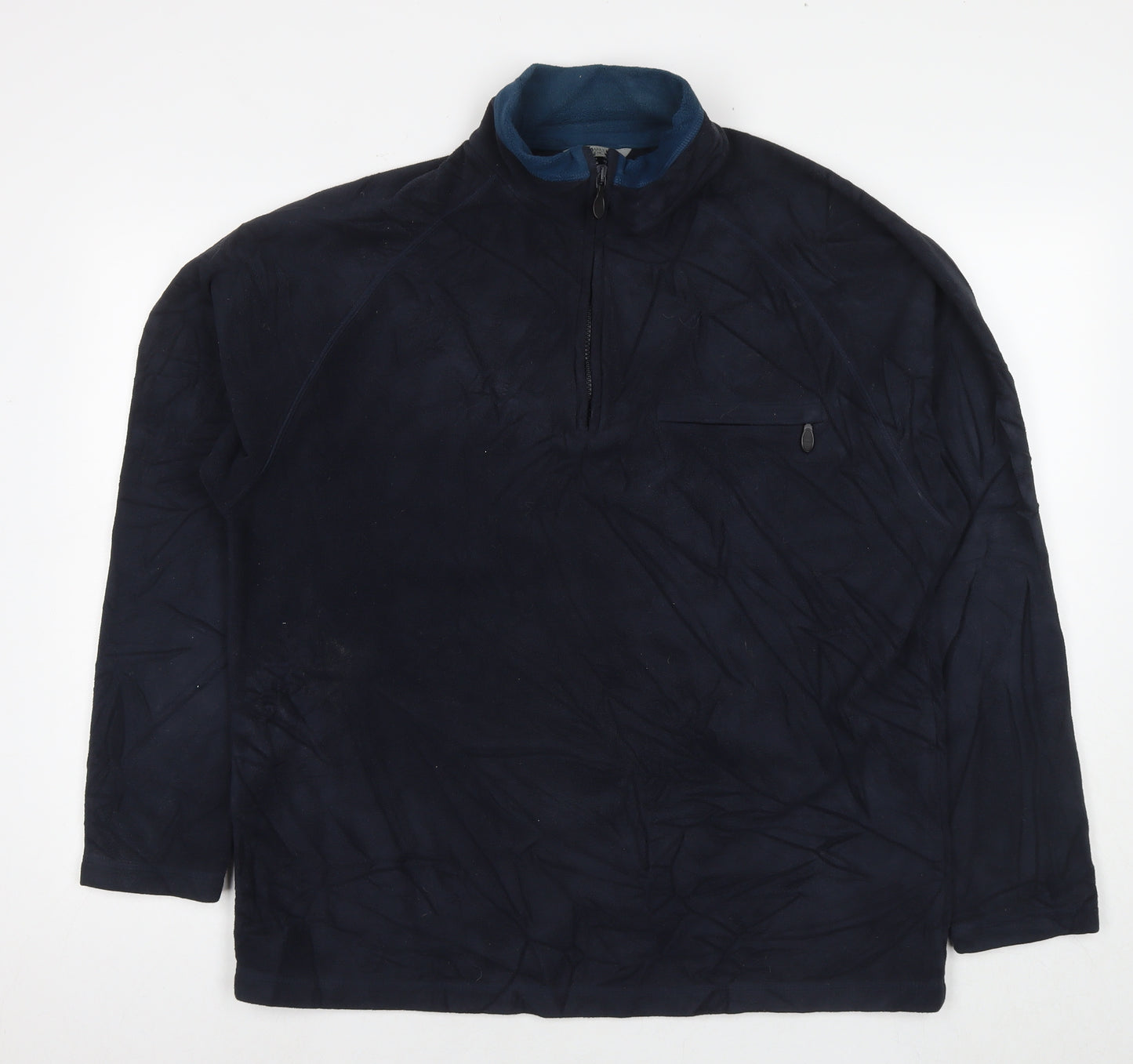 Marks and Spencer Mens Blue Polyester Pullover Sweatshirt Size L