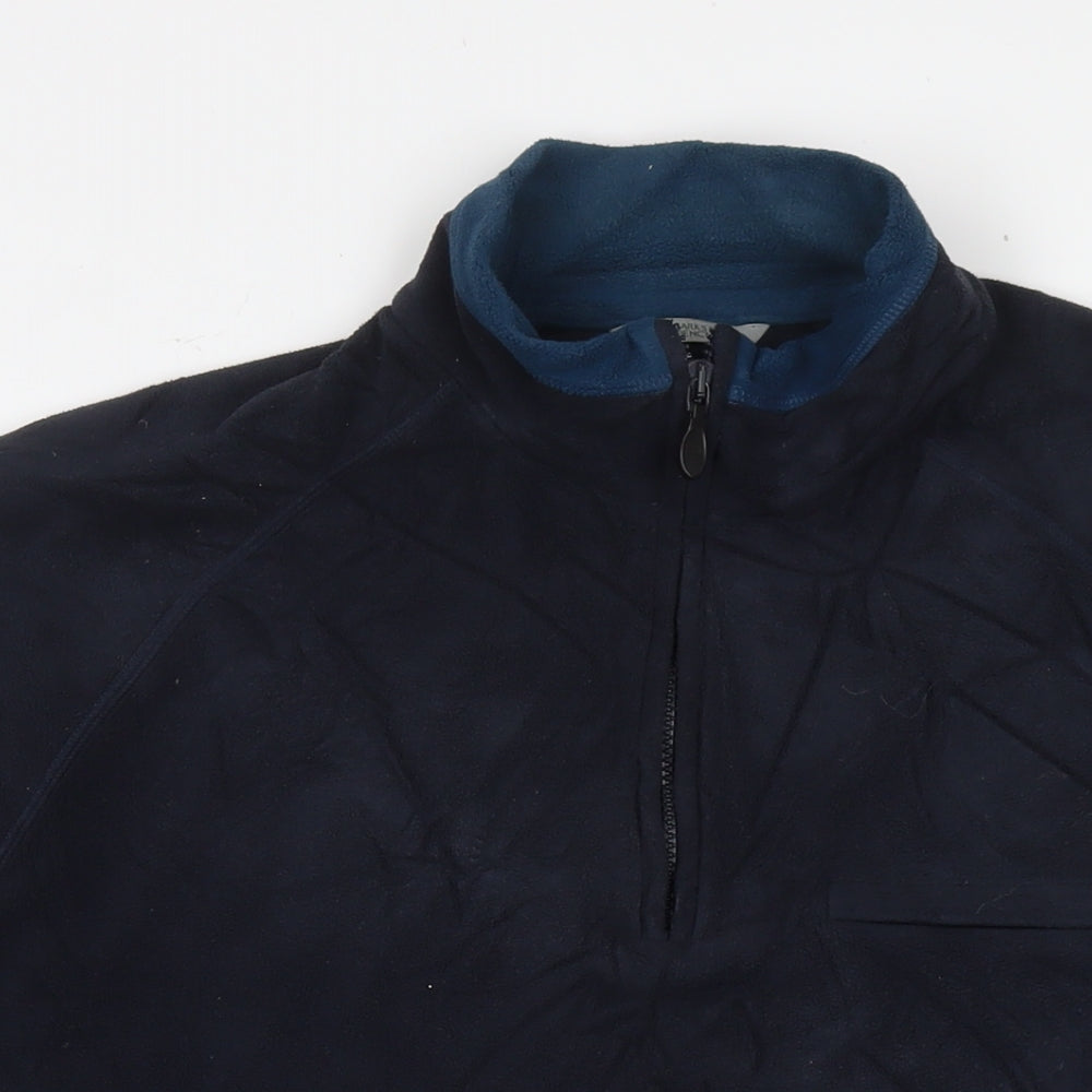 Marks and Spencer Mens Blue Polyester Pullover Sweatshirt Size L